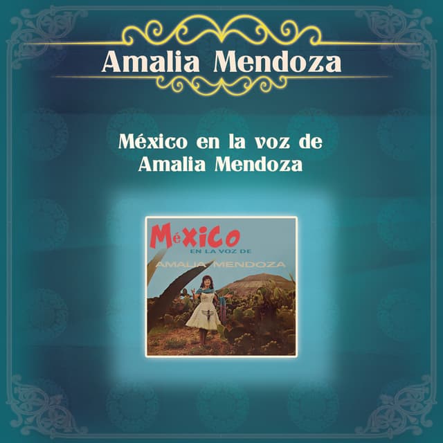 Album cover art for México en la Voz de Amalia Mendoza