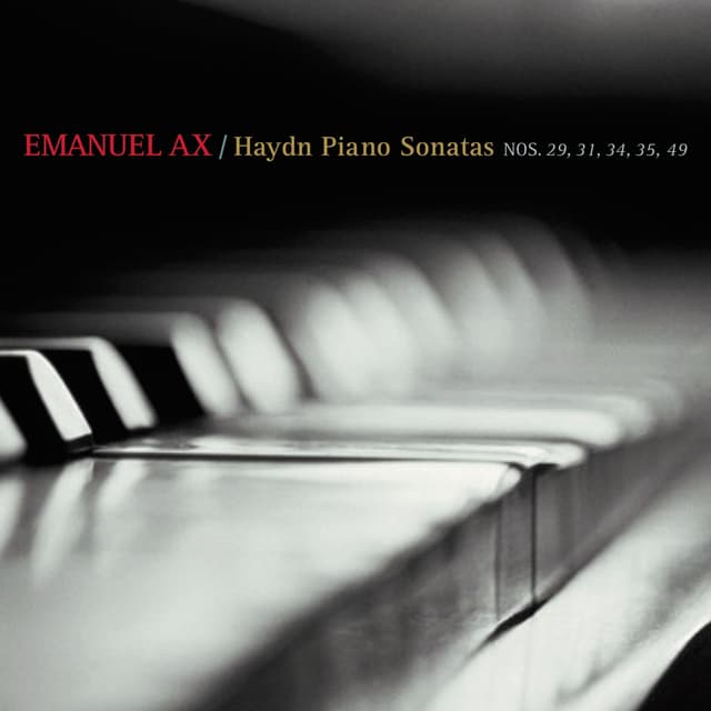 Album cover art for Haydn: Piano Sonatas Nos. 29, 31, 34, 35, 49