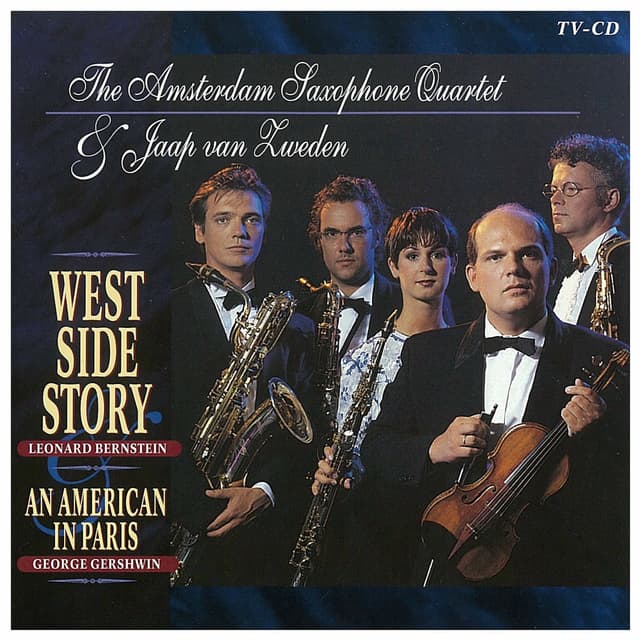 Album cover art for Bernstein/Gershwin: West Side Story & an American in Paris