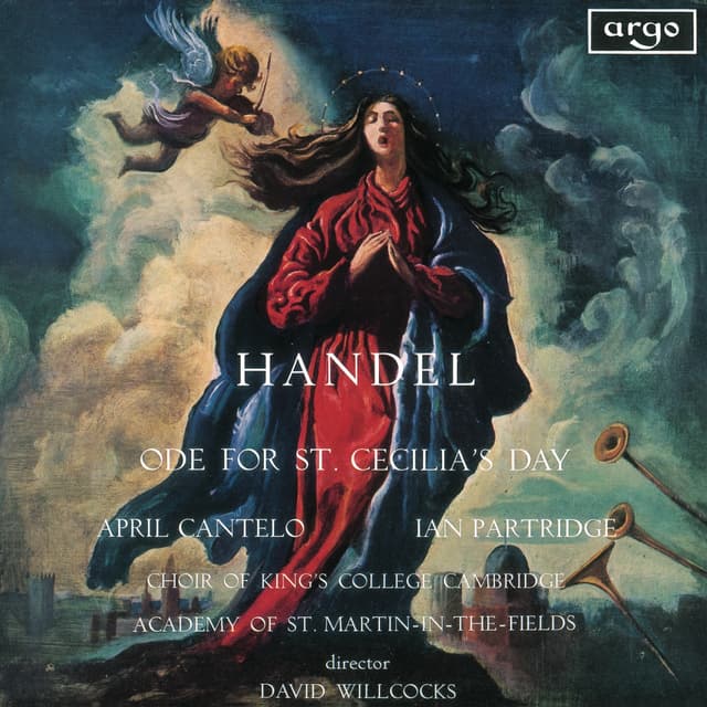 Album cover art for Handel: Ode for St. Cecilia's Day