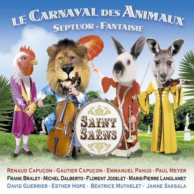 Album cover art for Saint-Saëns: Le Carnaval des Animaux, Septuor & Fantaisie