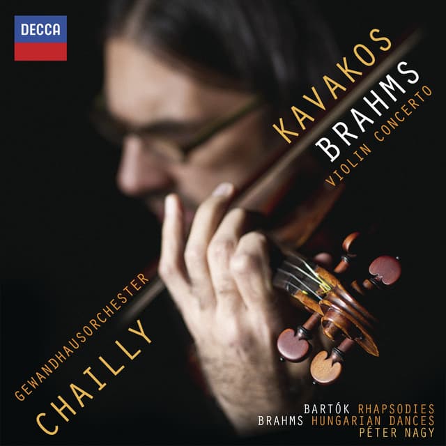 Album cover art for Brahms: Violin Concerto, Hungarian Dances - Bartók: Rhapsodies