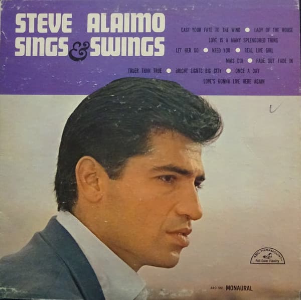 Album cover art for Steve Alaimo Sings & Swings