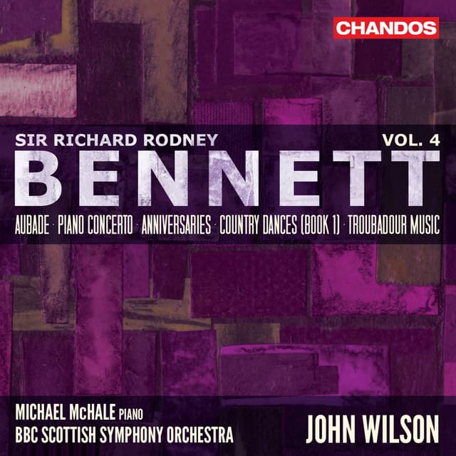 Album cover art for Bennett: Orchestral Works, Vol. 4