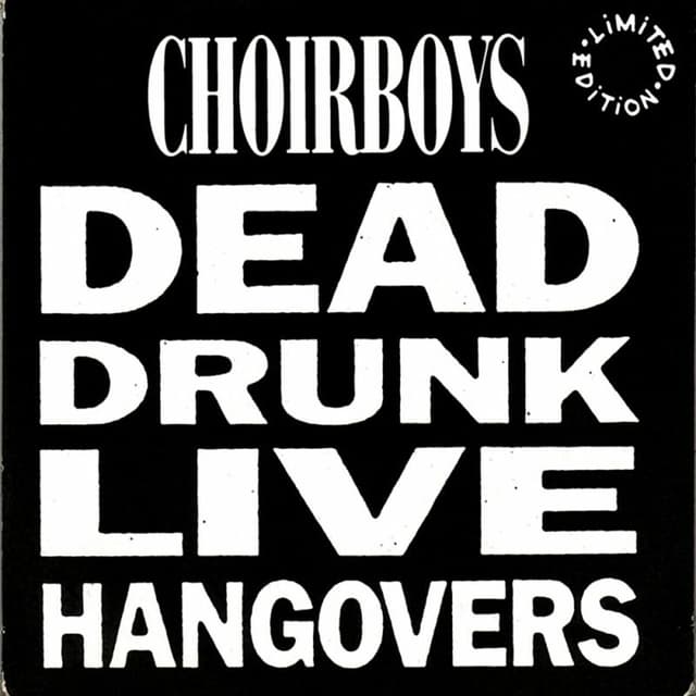 Album cover art for Dead Drunk Live Hangovers