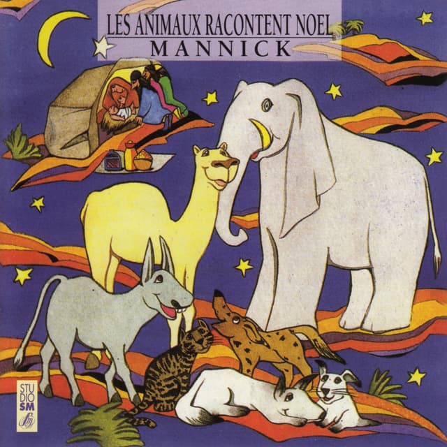 Album cover art for Les Animaux Racontent Noël