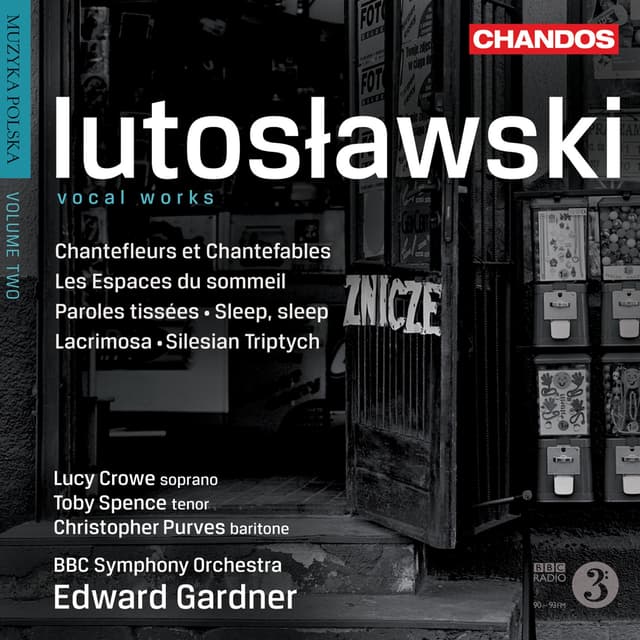 Album cover art for Lutosławski: Works for Voice and Orchestra
