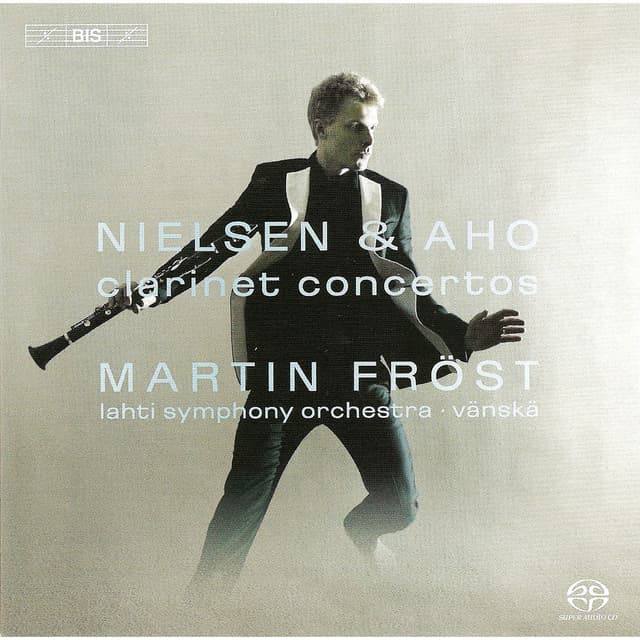 Album cover art for Nielsen - Aho: Clarinet Concertos