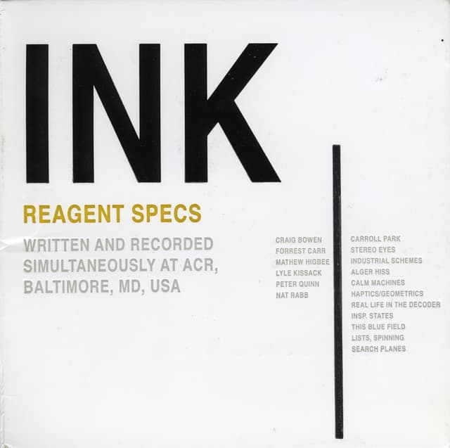 Album cover art for Reagent Specs