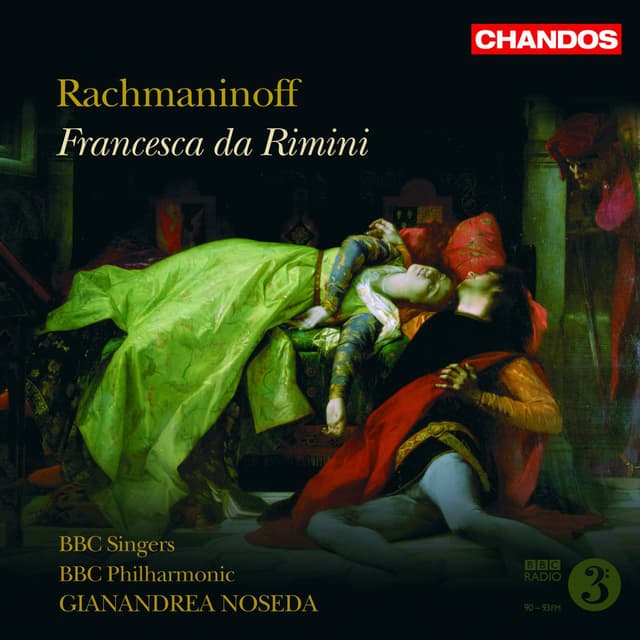 Album cover art for Rachmaninoff: Francesca da Rimini