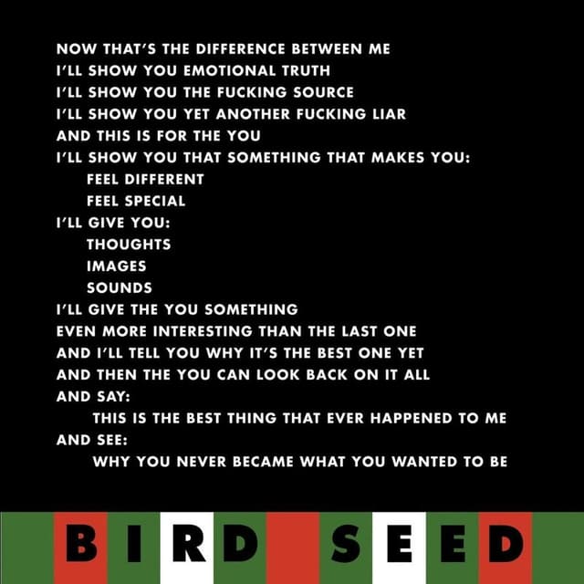 Album cover art for Bird Seed