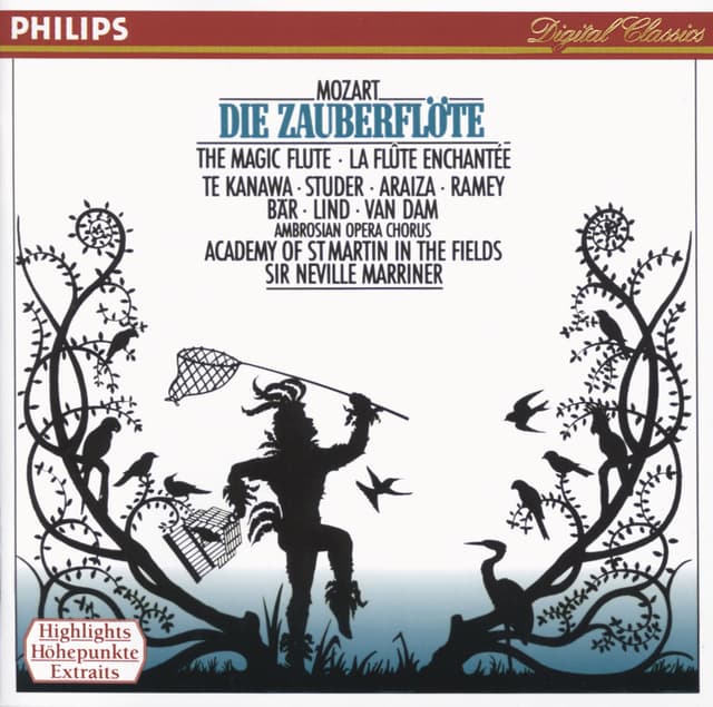 Album cover art for Mozart: Die Zauberflöte (Highlights)
