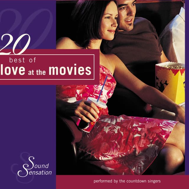 Album cover art for 20 Best of Love at the Movies