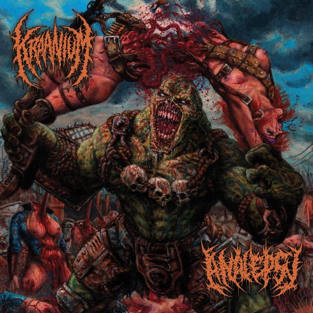 Album cover art for The Kraanialepsy Split