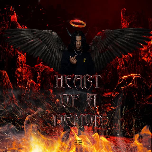 Album cover art for HEART OF A DEMON