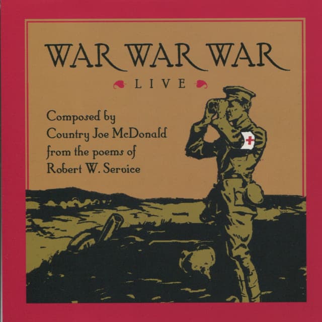Album cover art for War War War Live