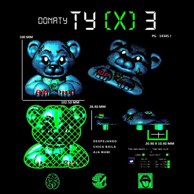 Album cover art for TY x 3 - Single