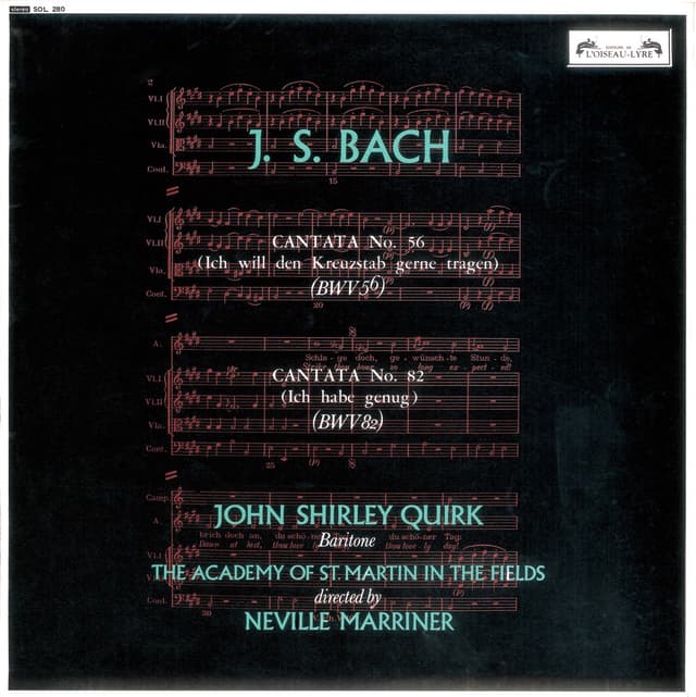 Album cover art for Bach : Cantatas Nos. 56 & 82