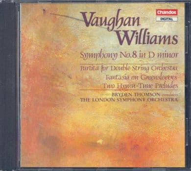 Album cover art for Symphony No.8 In D Minor / Partita For Double String Orchestra / Fantasia On Greensleeves / Two Hymn ~ Tune Preludes