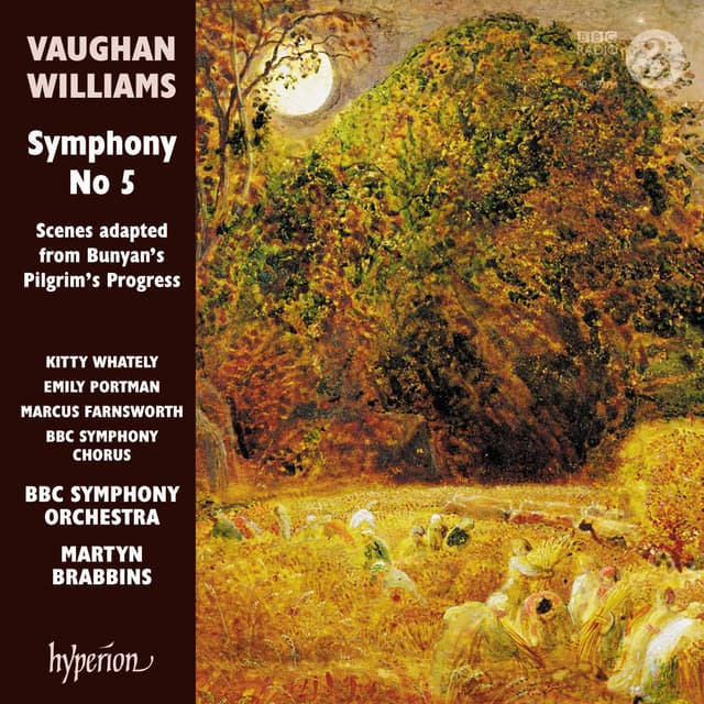 Album cover art for Vaughan Williams: Symphony No. 5 & Scenes Adapted from Bunyan's Pilgrim's Progress