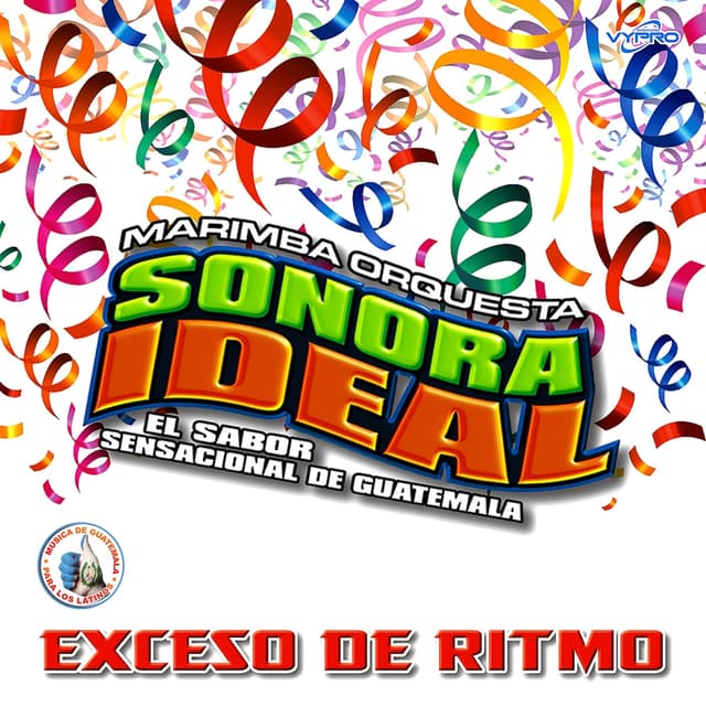 Album cover art for Exceso de Ritmo. Música de Guatemala para los Latinos