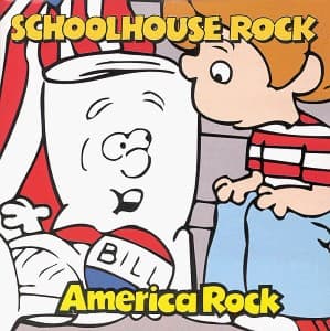 Album cover art for Schoolhouse Rock: America Rock
