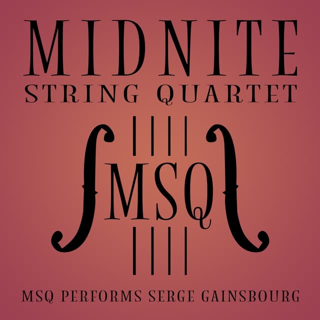 Album cover art for MSQ Performs Serge Gainsbourg