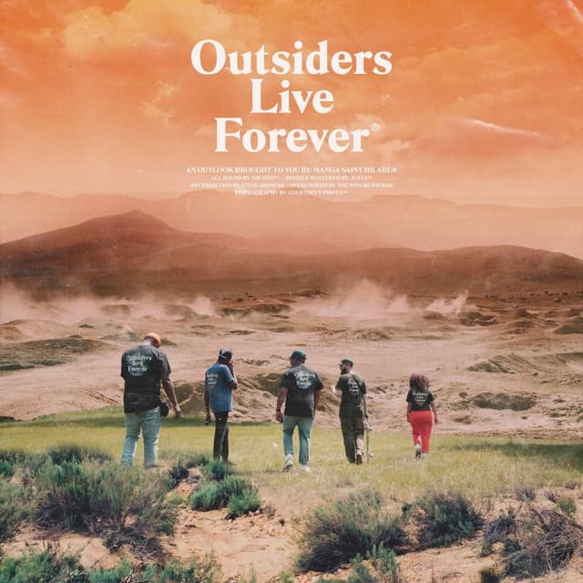 Album cover art for Outsiders Live Forever