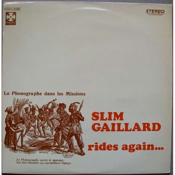 Album cover art for Slim Gaillard Rides Again
