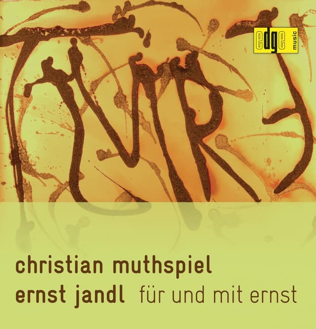 Album cover art for Ernst Jandl: Für Und Mit Ernst