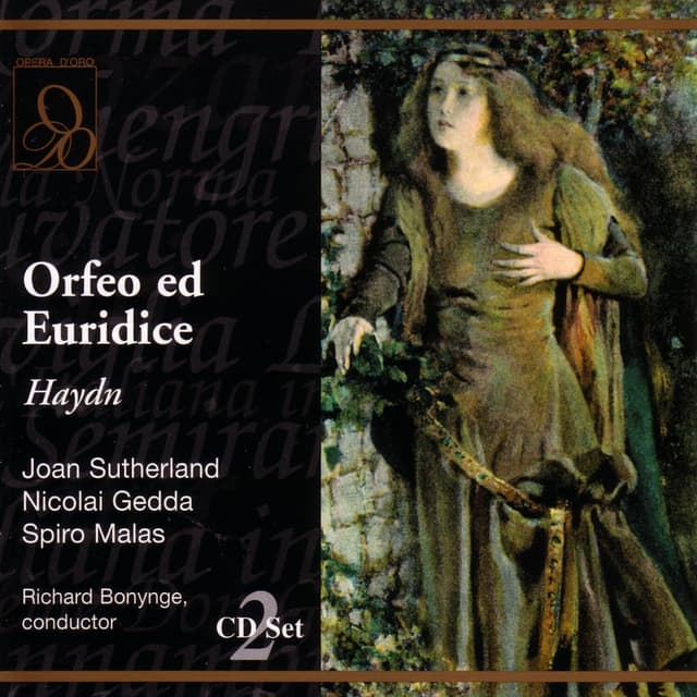 Album cover art for Orfeo Ed Euridice