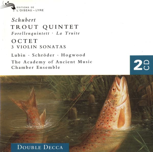 Album cover art for Schubert: Trout Quintet - Octet - 3 Violin Sonatas