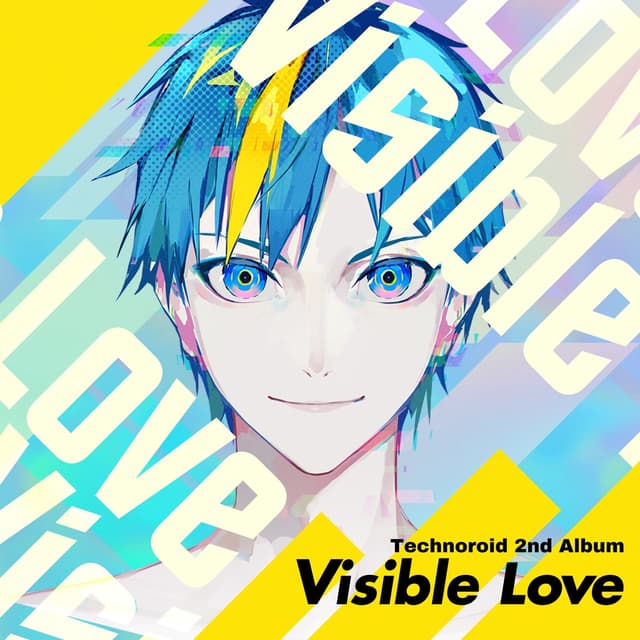 Album cover art for テクノロイド 2nd Album Visible Love