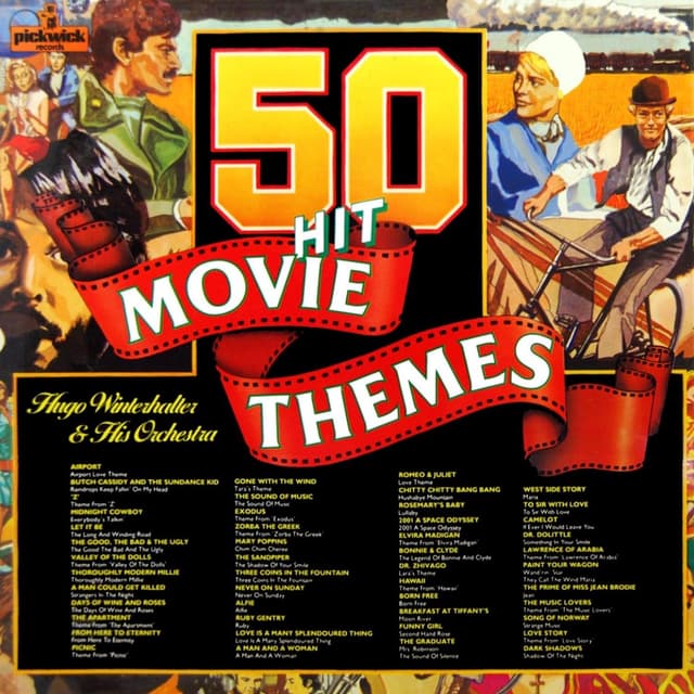 Album cover art for 50 Hit Movie Themes