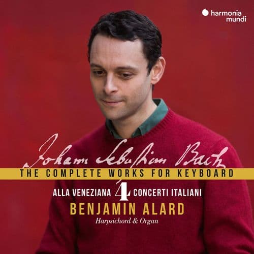 Album cover art for Johann Sebastian Bach: The Complete Works for Keyboard, Vol. 4 "Alla Veneziana"