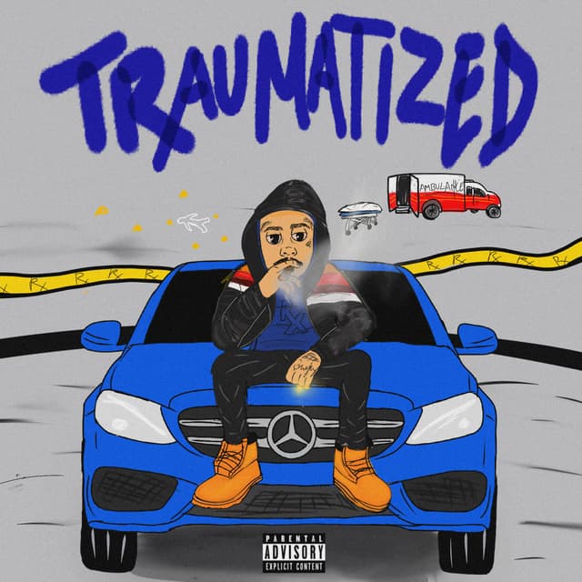 Album cover art for Traumatized