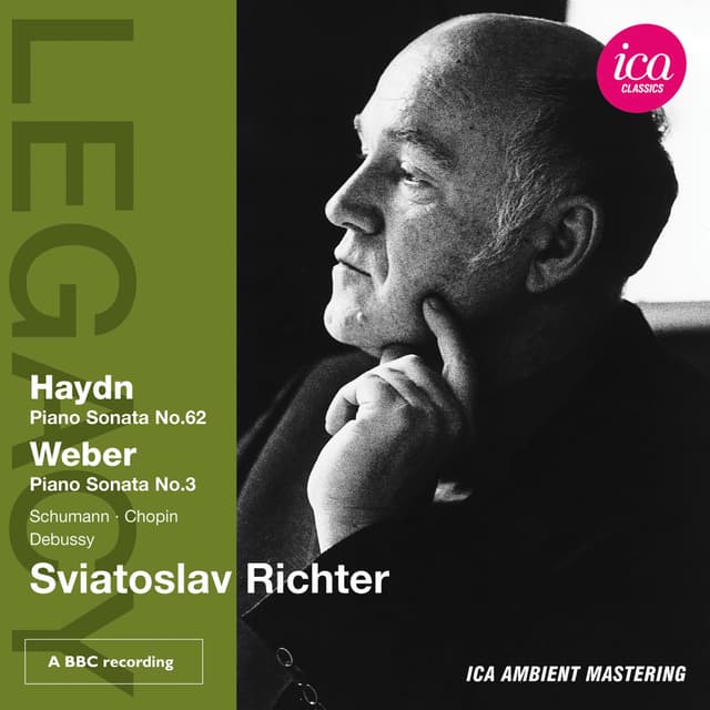 Album cover art for Haydn : Piano Sonata No. 62 - Weber: Piano Sonata No. 3