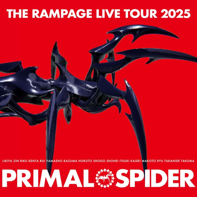 Album cover art for THE RAMPAGE LIVE TOUR 2025 “PRIMAL SPIDER”