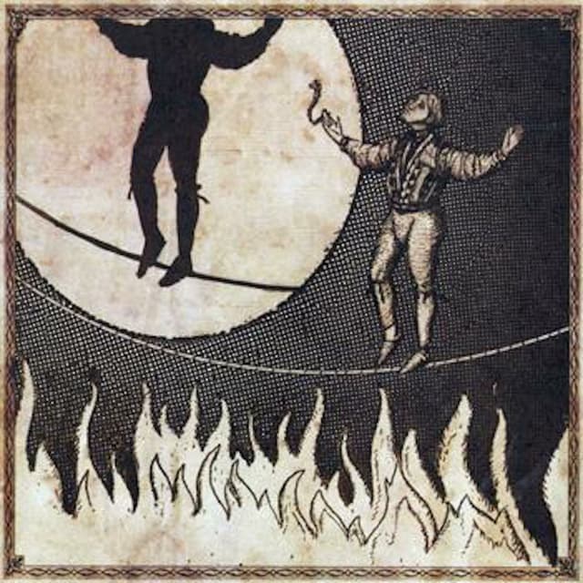 Album cover art for The Man On The Burning Tightrope