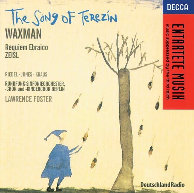 Album cover art for Waxman/zeisl: The Song Of Terezin/requiem Ebraico