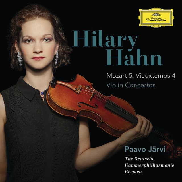 Album cover art for Violin Concertos: Mozart 5, Vieuxtemps 4