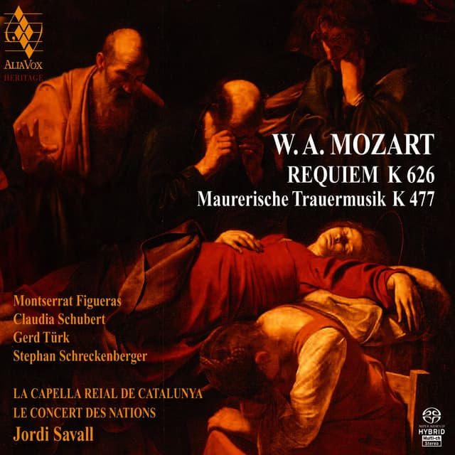 Album cover art for Mozart: Requiem - Maurerische Trauermusik