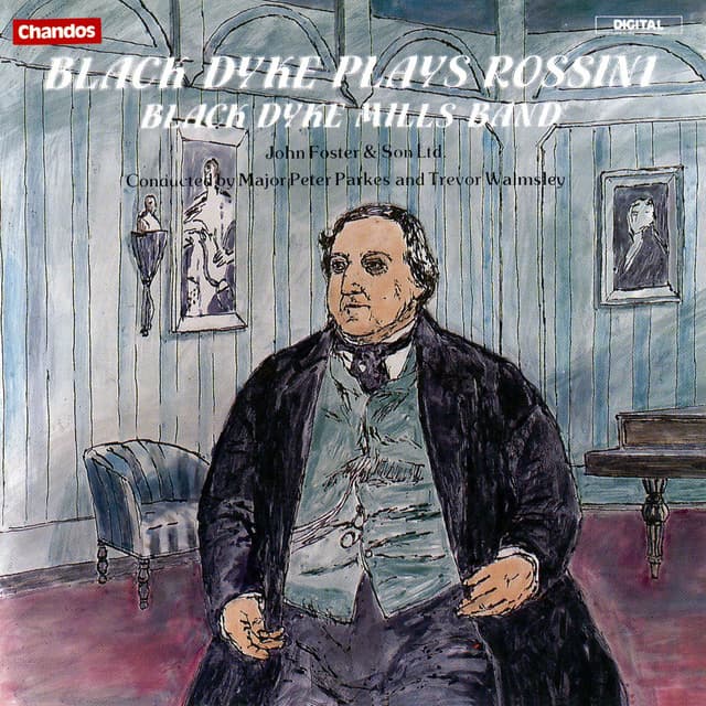 Album cover art for Black Dyke Mills Band Play Rossini