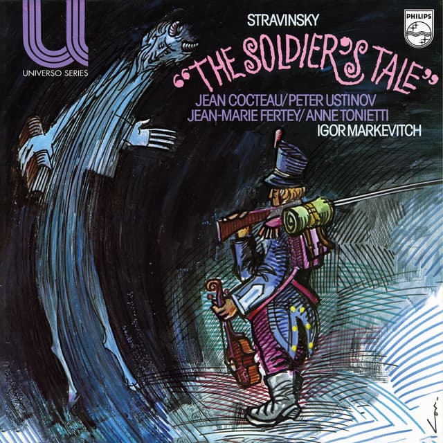 Album cover art for Stravinsky: L'histoire du soldat - Symphony de Psaumes