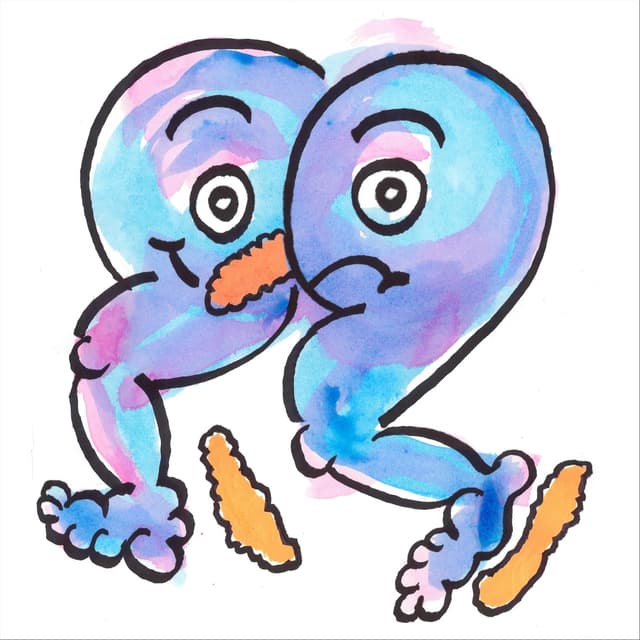 Album cover art for Egg on Face. Foot in Mouth. Wriggling Wriggling Wriggling.