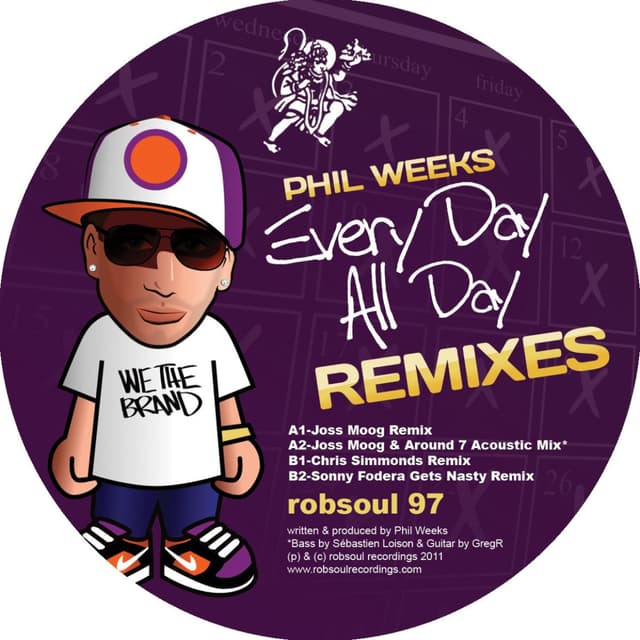 Album cover art for All Day Every Day (remixes)