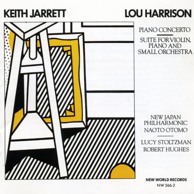 Album cover art for Lou Harrison: Piano Concerto, Suite for Violin, Piano And Small Orchestra