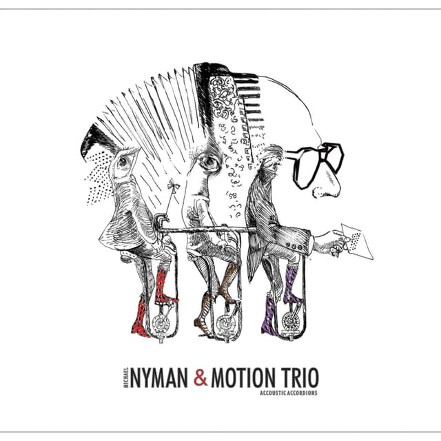 Album cover art for Michael Nyman & Motion Trio, Acoustic Accordions