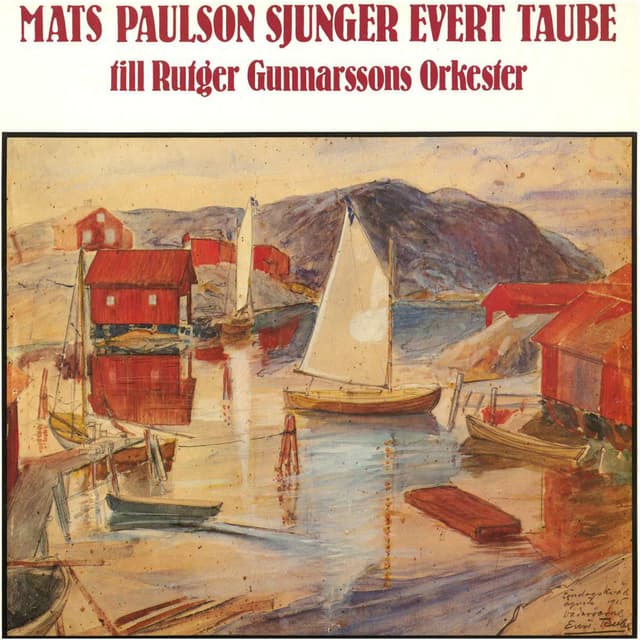 Album cover art for Mats Paulson sjunger Evert Taube
