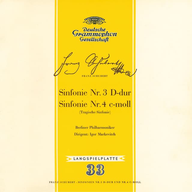 Album cover art for Schubert: Symphonies Nos.3 & 4